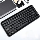 Ajazz 308i bluetooth 3.0 Wireless Gaming Office Keyboard 84 Keys Classic Round Keys