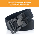 125cm AWMN ES19 Punch Free Magnetic Elastic Buckle Nylon Tactical Belt For Man Women