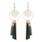 Trendy Tassels Wood Shell Ear Drop Elegant Earrings