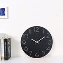 12" Creative Wall Clock European Wood Watch Modern Design Home Decor Silent