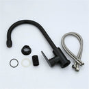 Space Aluminum Kitchen Basin Faucet Single Handle Bathroom Sink Cold And Hot Water Tap Lead-Free