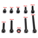 Suleve M3AH2 280pcs M3 Hex Socket Screws Allen Bolt Assortment with Nuts Grade 12.9 Alloy Steel