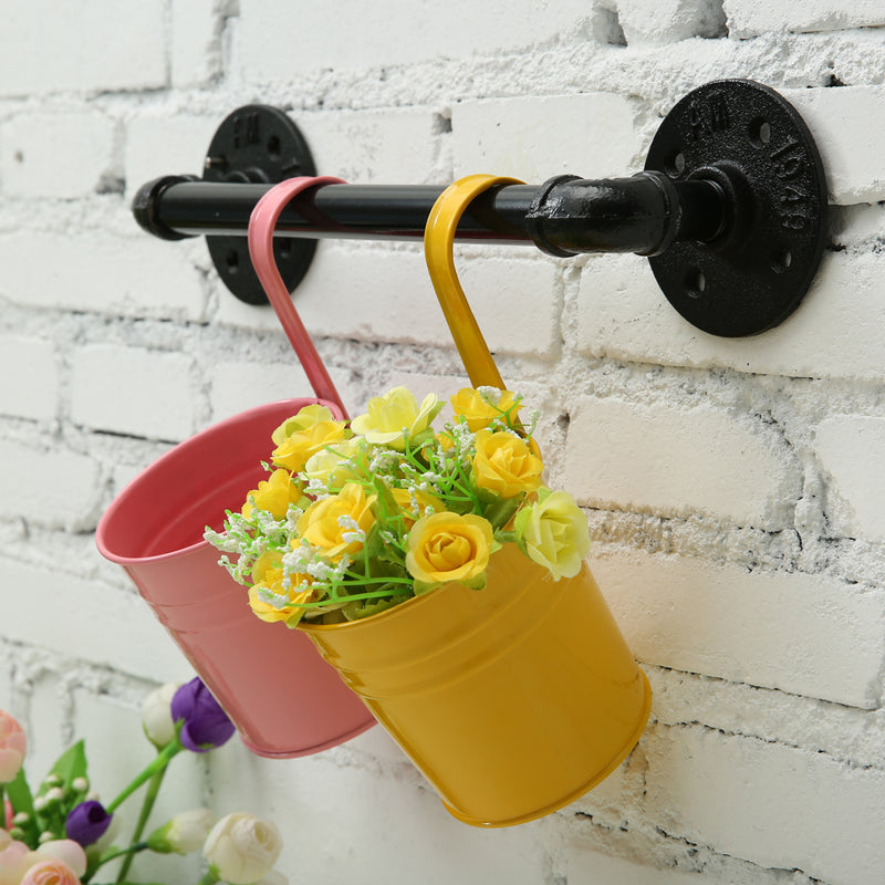 50cm Bathroom Towel Holder Bar Rack Hanger Black Towel Shelf Shower Room Iron Storage Shelves