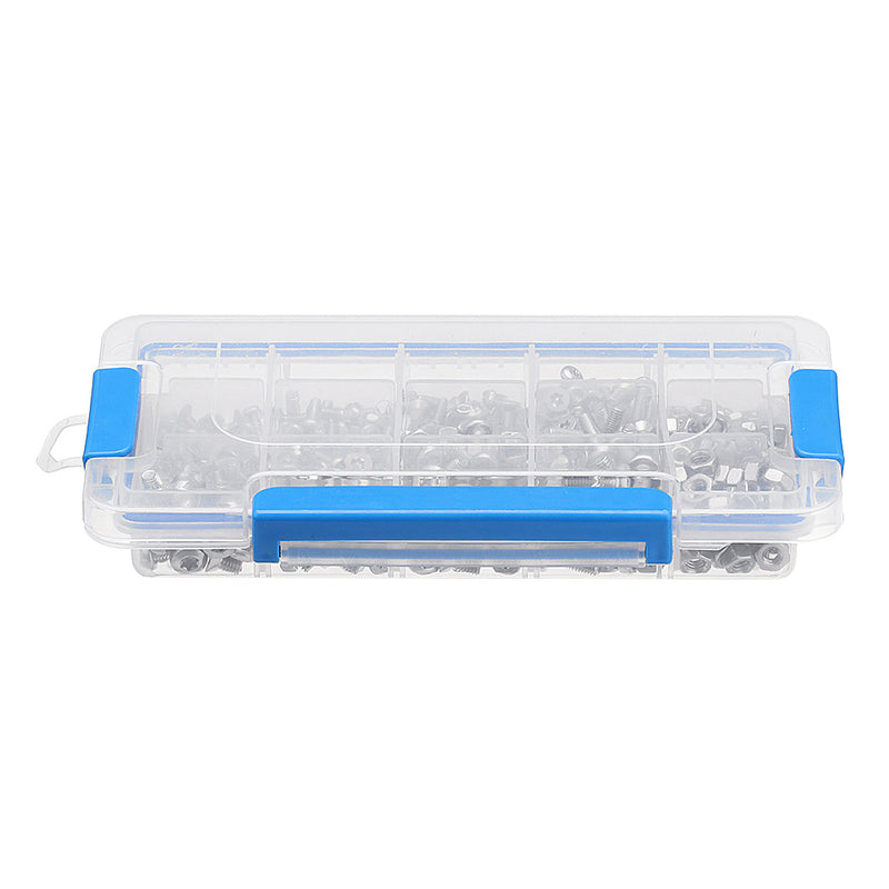 Suleve MXST2 480Pcs M4 M5 M6 Torx Screw Pan&Flat Head 304 Stainless Steel Bolt Assortment