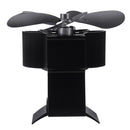 5 Blade Wall Mounted Stove Fan Fireplace Fan Winter Warm Heater Powered Fan 7.1inch 1500RPM Wood Burner