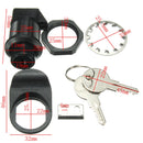 Push Button Latch with Key For Motorcycle Boat Door Gloveboxes Lock