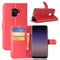 Litchi PU Leather Flip Card Slots Bracket Wallet Case for Samsung Galaxy A8 2018