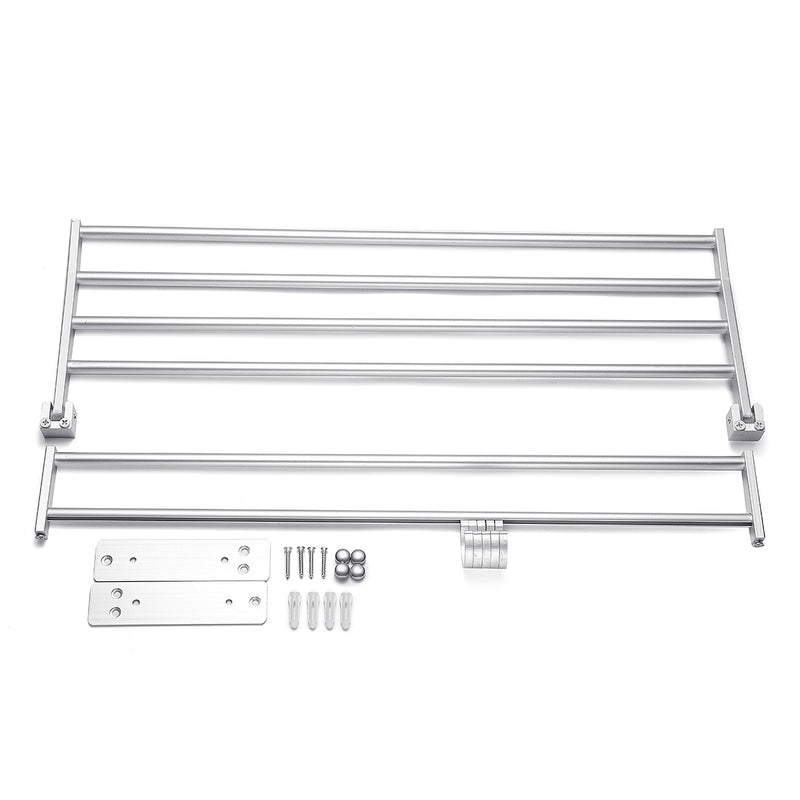 Wall Mounted Towel Holder Rack Hook Hanger Bar Shelf Rail Storage Bathroom Hotel