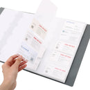 XIAOMI Ecosystem Deli 5780 Large Capacity Business Card Holder Name Card Folder Case ID Credit Card Storage Box Card Album Loose-leaf Business Card Books