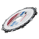 Drillpro 4-1/2 Inch Grinder Chain Disc 22mm Arbor 13T Wood Carving Disc 115mm For 115 Angle Grinder