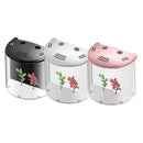 5L USB LED Small Fish Tank 180 Open Acrylic Half Moon Mini Aquarium Decor
