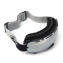 Universal Ski Goggles Dual Lens Mirror Snowboard Outdoor Sports Glasses Windproof Anti-UV Silver