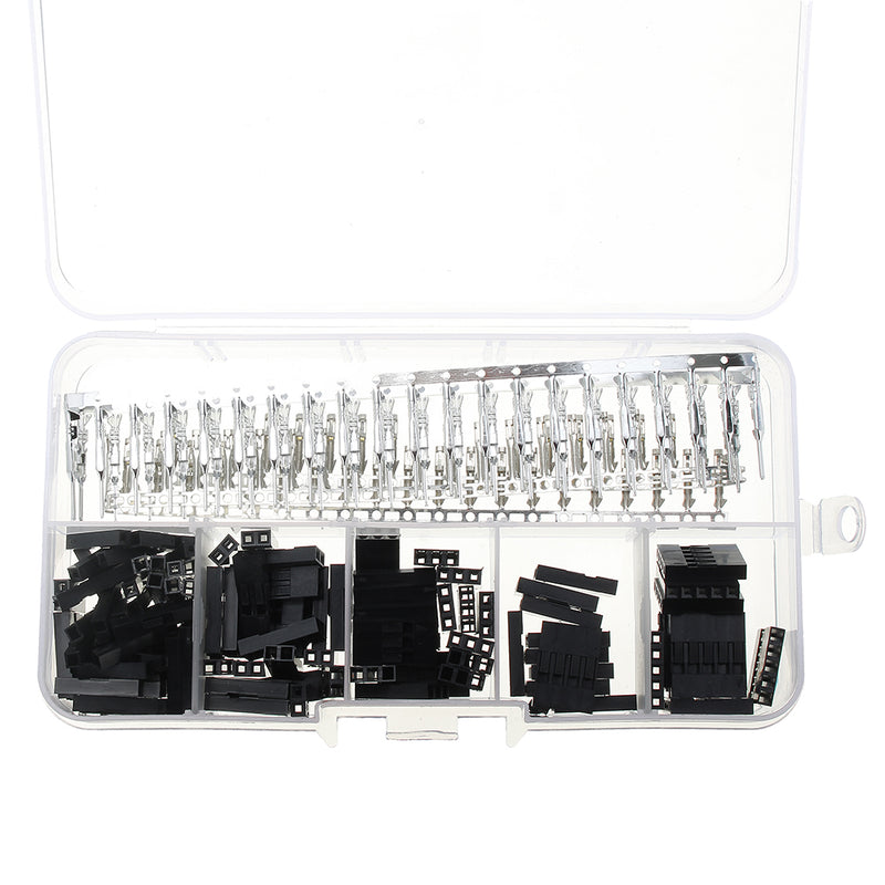 750pcs 2.54mm Dupont Connector 1/2/3/4/5 Pin Male Female Header Housing Crimp Connectors Terminal Jumper Wire Cable Connectors