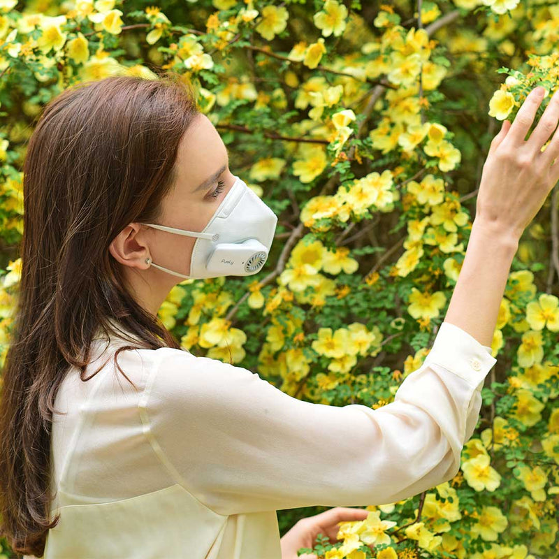 Xiaomi Purely Fresh Air Mask PM2.5 Filter Anti-Pollution Respirator USB Rechargeable 3 Modes Wind Speed Anti Dust Breathing Face Mask For Sport Cycling Camping Travel From Xiaomi Youpin