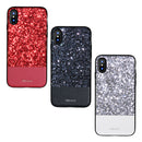 DZGOGO Diamond Bling PU Leather Protective Case for iPhone X