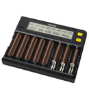 Miboxer C8 8 Slots Rapid Smart AA AAA 18650 Battery Charger Current Optional Overcharging Protection