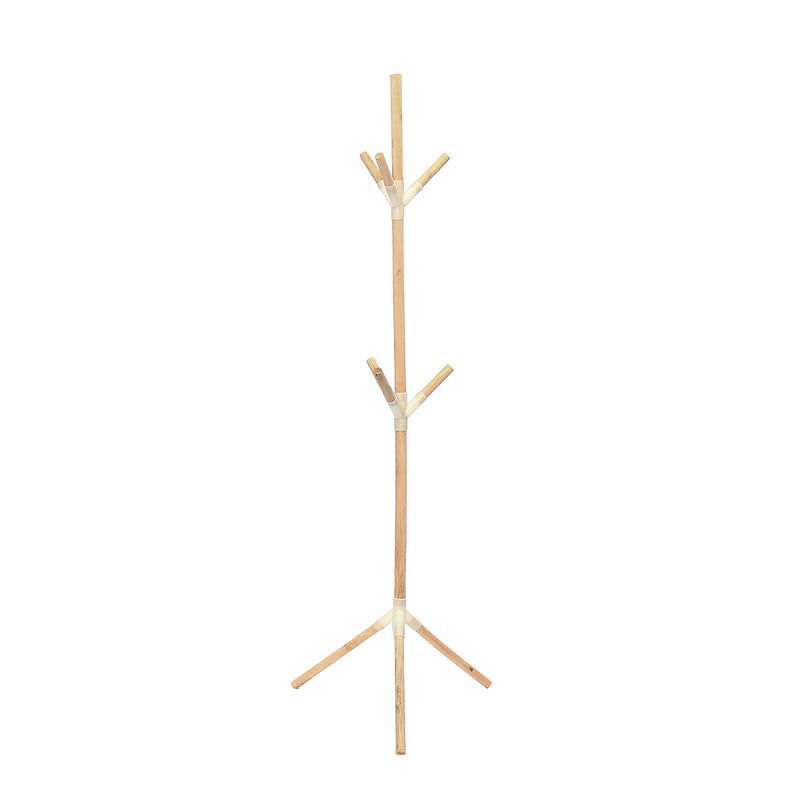 6/9/12 Hook Hat Coat Clothes Stand Rack Umbrella Jacket Wood Tree Hanger Holder