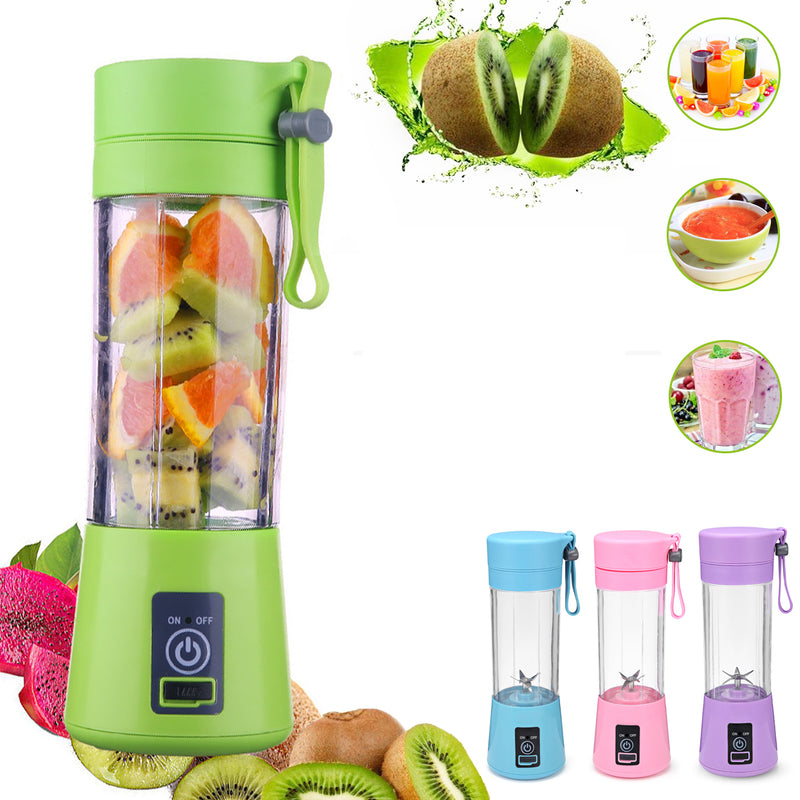 400ml 6 Blades USB Fruit Juicer Bottle Portable DIY Juicing Extracter Cup Machine