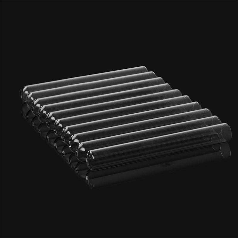 10Pcs 20x150mm Borosilicate Glass Test Tube Tubing Blowing Pyrex Tubes 38mL