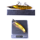 JM013A 1Pc 11cm/16.7g 3 Section Shrimp Lure Fishing Lure Minnow Lure Artificial Hard Bait