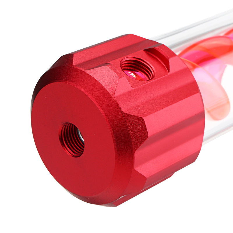 G1/4 50*260mm Aluminum Alloy Cover T-Virus Water Cooling Reservoir Cylindrical Tank