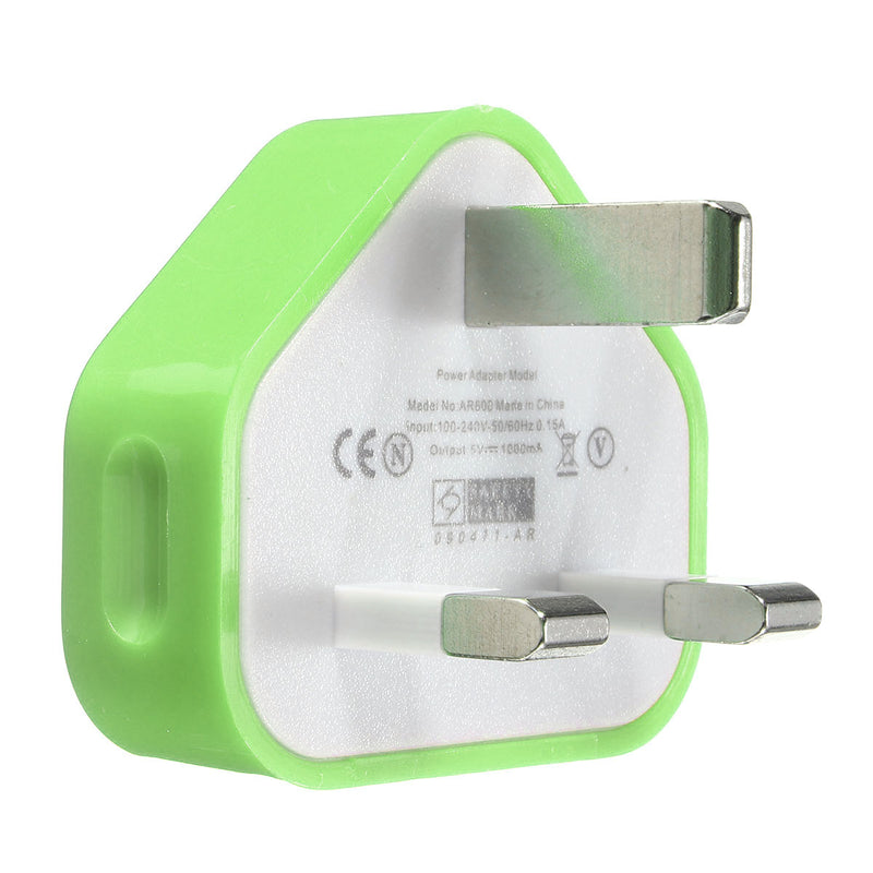 UK USB Plug Charger Mains Wall Home Adapter For Samsung Android Phone Tablets