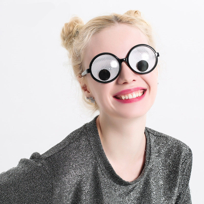 Funny Googly Eyes Goggles Shaking Eyes Party Glasses and Toys for Party Cosplay Costume