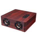 Wooden bluetooth 4.2 Wireless Speaker 4 Loudspeaker HiFi Wireless Music Player With TF AUX  Port