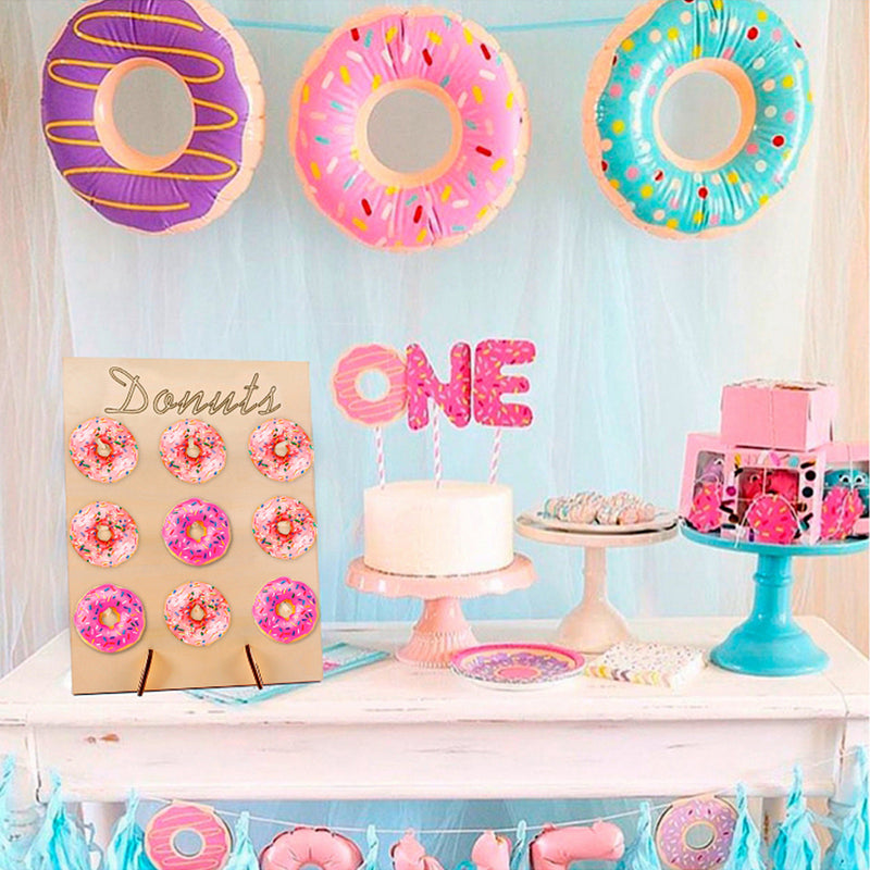 Wooden Donut Wall Candy Stand Table Holder Home Party Decorations Wedding Supply Sweet
