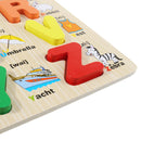 Uppercase Lowercase ABC Early Learning Toys Alphabet Animal Number Puzzle Preschool Educucational Gifts