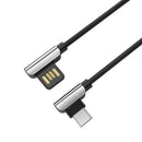 HOCO U42 90 Degree Exquisite Steel Type C Charging Data Cable For Tablet Smartphone 1.2M