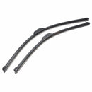 Pair 24 inch 21 inch J-Hook Car Window Wind Shield Wiper Blade Bracketless Universal