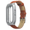 Bakeey Replacement Matte Case Leather Anti-lost Design Watch Band for Xiaomi Miband 3