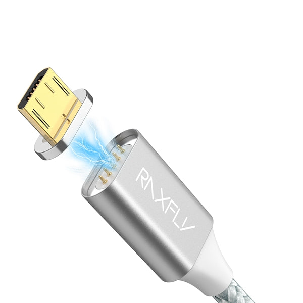 RAXFLY 2.1A Magnetic Braided Micro USB Fast Charging Data Cable 2M For Xiaomi Redmi Note 5 5 Plus S7