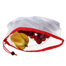 9Pcs Mesh Storage Bag 3 Size Reusable Washable Food Storage Pouch Portable Camping Grocery Bags