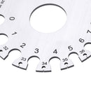 Machifit 0-36 0.007-0.3125 Stainless Steel Wire Gauge Round AWG SWG Thickness Measuring Wire Gage