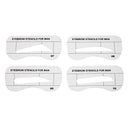 10pcs Men Eyebrow Card Drawing Guide Card Brow Template Eyes Makeup Shaping Design Eyebrow Stencils