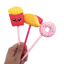 French Fries Squishy Slow Rebound Writing Simulation Pen Case With Pen  Gift Decor Collection With Packaging