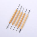 ZHUTING TL-14 14Pcs Clay Sculpting Carving Tool Set Wooden Metal Pottery Clay Tools Professional DIY Ceramic Modeling Kit for Clay Wood Shaping Handicraft Painting Embossing with Bag
