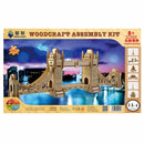 3D Jigsaw London Tower Bridge Woodcraft Assembly Handicraft Home Decor DIY Model Puzzle IQ Challenger