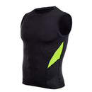 Mens Sports Training T-shirt Casual Sleeveless Vest Perspiration Wicking Tights