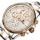 NAVIFORCE 9089 Fashion Men Quartz Watch Luxury Multifunction Stainless Steel Strap Watch