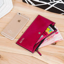 New Fashion Women High Quality PU Leather Long Wallet Zipper Handbag Card Holder Coin Purse