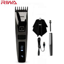 RIWA K3 Waterproof Cordless Hair Clipper LCD Display Men's Hair Trimmer Rechargeable Haircut Machine Biuld-in Comb Design