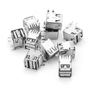 10pcs AF90 Degree Type A female Socket Connector Double USB Charging Socket USB Socket Interface