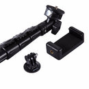 PULUZ PU54B Extendable Adjustable Handheld Selfie Stick Monopod for Action Sportscamera Phone