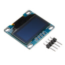 3Pcs 0.96 Inch 4Pin IIC I2C SSD136 128x64 DC 3V-5V Blue OLED Display Module For