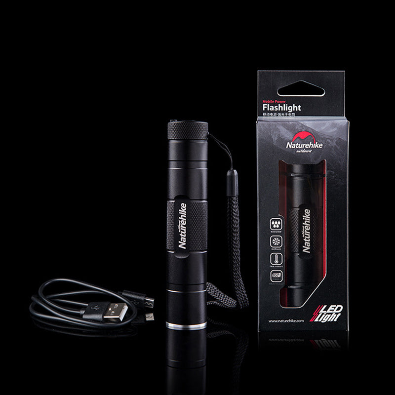 Naturehike S07 3Modes USB Rechargeable Charging EDC LED Flashlight Outdoor Mini Torch Camping Light