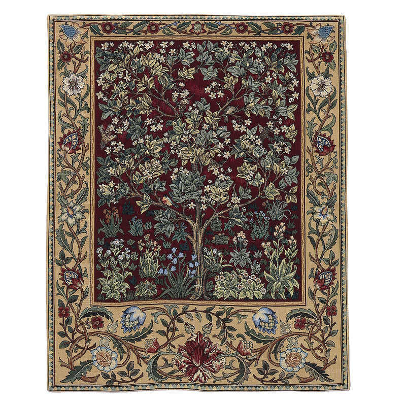 27''X35'' William Morris Tree of Life Fine Art Tapestry Wall Hanging Home Decorations