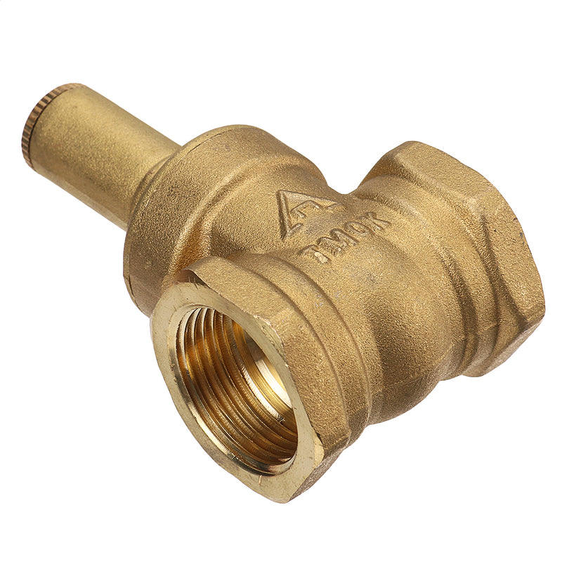 TMOK 1/2" 3/4" 1" Brass Gate Valve Female Anti-theft Key Lock Water Oil Gas Security Gate Valve